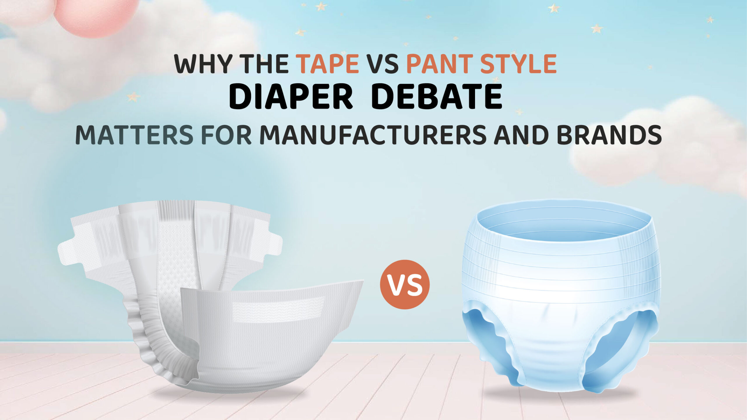 tape style and pant style diapers manufacturing